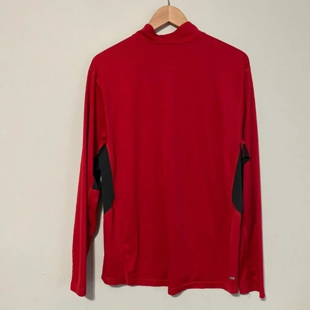 Men's The North Face Red Vaporwick Pullover Large